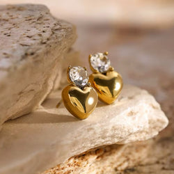 Heart Studs (Earrings) - STORIES